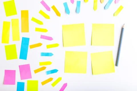 Sticky notes. Stock Photos