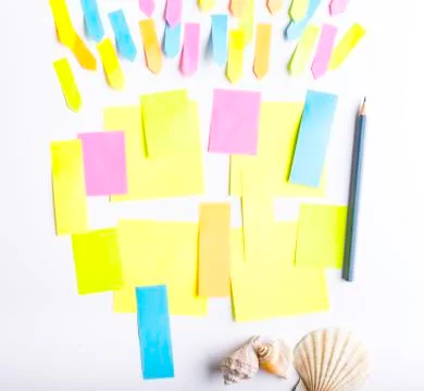 Sticky notes. Stock Photos