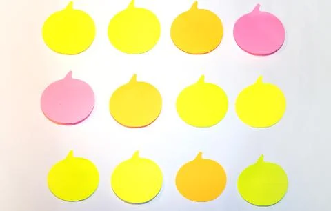 Sticky notes wall Foto stock