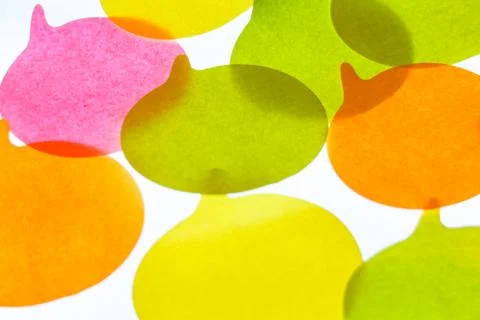 Sticky notes wall Foto stock