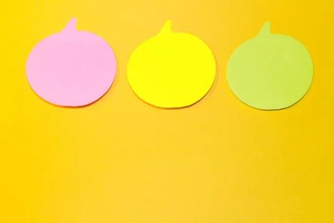 Sticky notes wall Foto stock