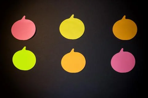 Sticky notes wall Foto stock