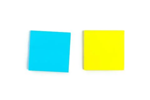 Sticky notes on a white background Stock Photos