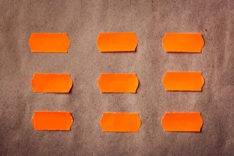 Sticky orange notes Stock Photos