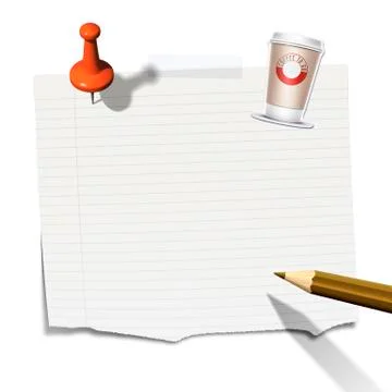 Sticky paper Stock Illustration