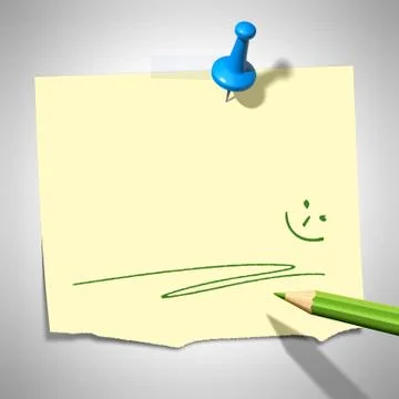 Sticky paper Stock Illustration