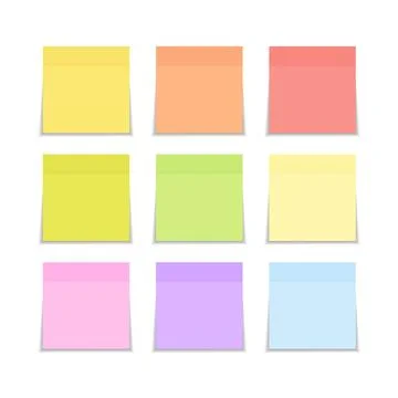 Sticky Paper Note Stock Illustration