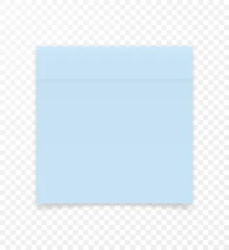 Sticky Paper Note with Shadow Effect. Blank Color Memo Note Stickers for Post Stock Illustration