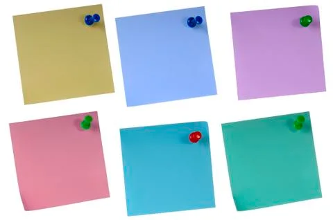 Sticky paper set Stock Photos