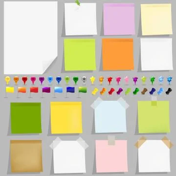 Sticky papers 2 Stock Illustration