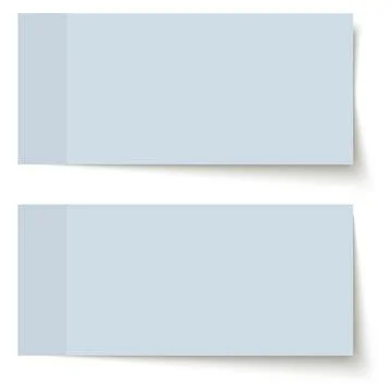 Sticky papers blue Stock Illustration