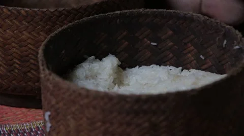 Sticky Rice Stock Footage 40071734