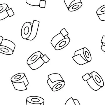 Sticky Tape Rolls Seamless Pattern Ilustración de archivo