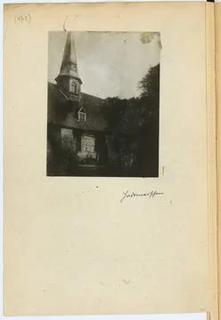 Stiehl Otto (1860-1940): Sketch and photo album 9: Church, Hademarschen Co... Stock Photos