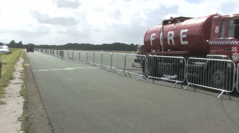 Stig driving Fire Engine Video stock 33361430