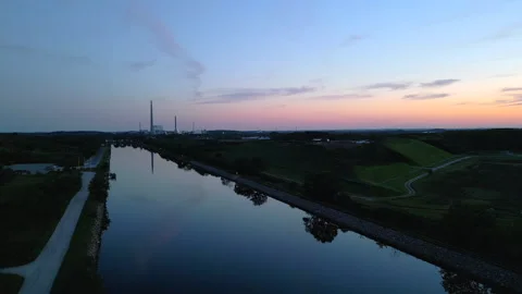 Stige island Sunset Stock Footage 251373697