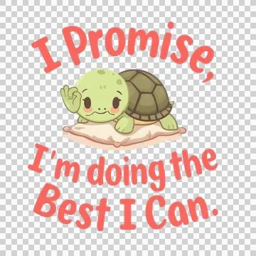 Stiker - Cartoon Turtle Resting (2) Stock Illustration
