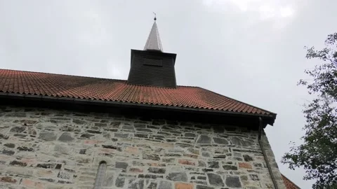 Stiklestad, Norway, church Stock Footage 219950892