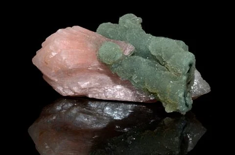Stilbite with Apophyllite Foto stock