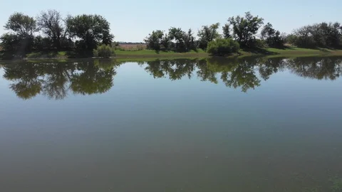 A still body of water Stock Footage 120813823