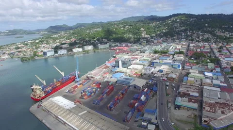 Still of docks and warehouses Stock Footage 63335284