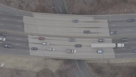 Still Drone Over Highway Vídeos de archivo 233211805