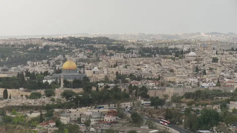 Still frame of Jerusalem from the top Stock Footage 231476682