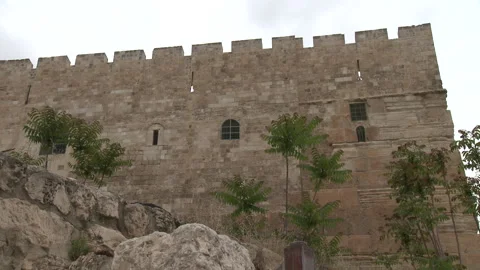 Still frame of an old Jerusalem building Stock Footage 231477069