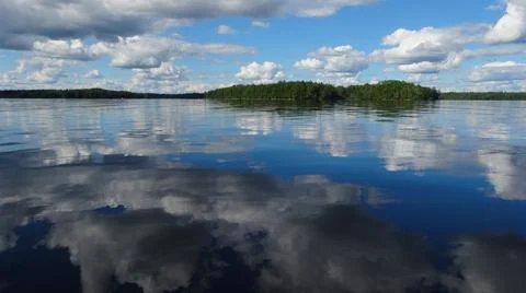 Still Lake Reflection Stock Photos