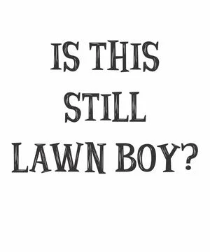 Is This Still Lawn Boy Stock Illustration