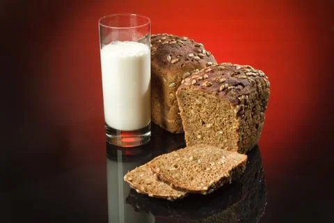 Still Life With Bread Stock Photos