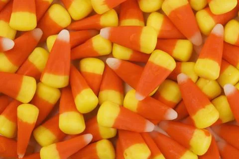 Still life of candy corn 库存照片