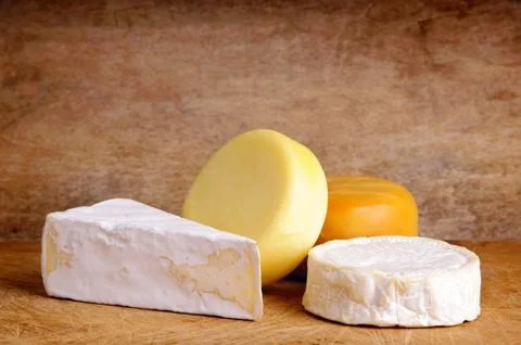 Still life with cheese Stock Photos