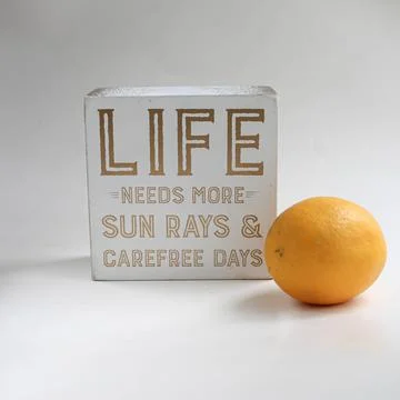 Still life creative composition for positive day and good mood.Bright yellow Stock Photos