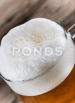 Still life with a draft beer Stock Photos