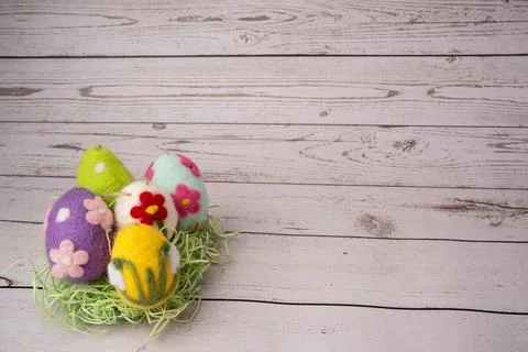 Still life with Easter Egg, decorated Easter eggs Stock Photos