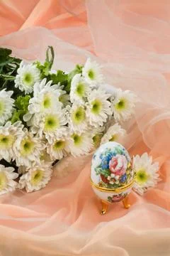 Still Life With Easter Egg Stock Photos