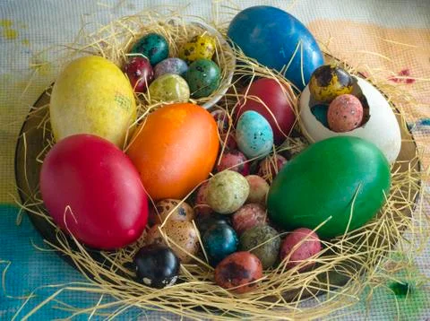 A still-life on Easter holidays. Stock Photos