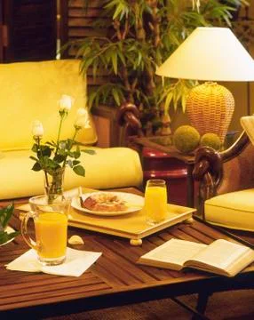 Still life with elements for breakfast. Stock Photos