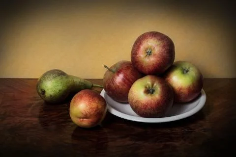 Still life of fruit Stock Photos