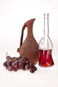 Still Life With Grape Stock Photos