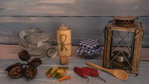 Still life in kitchen Stock Photos