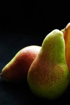 Still life of pears Stock Photos