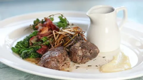 Still life of Pigs cheeks  Stock Footage 21032074