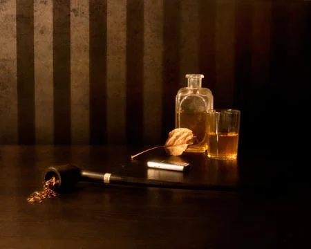 Still life with pipe イラスト素材
