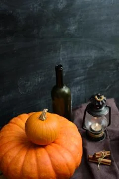Still life of pumpkins Stock Photos