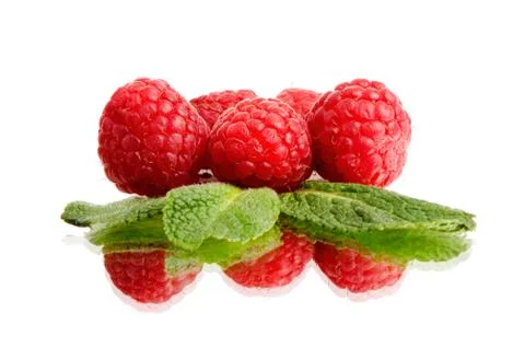 Still life raspberry Stock Photos