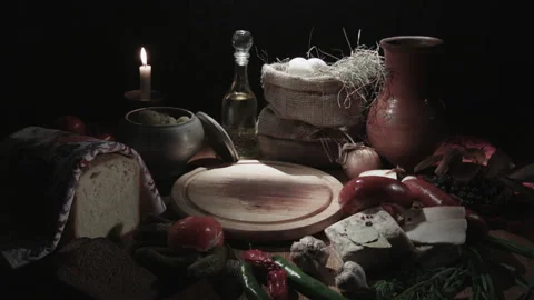 Still life. Rustic table Видео 154367444