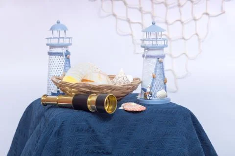 Still life with seashells Stock Photos