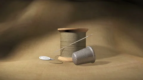 A still life of sewing tools Stock Footage 53251833